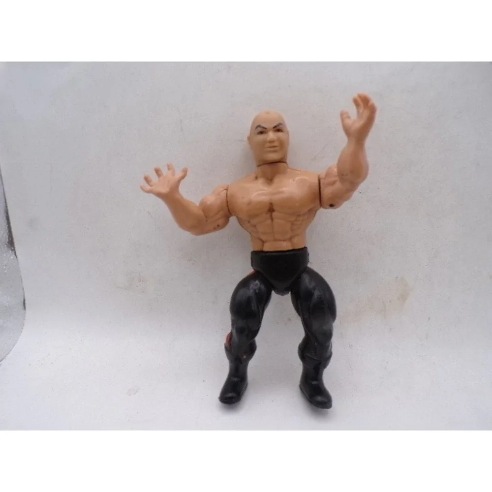 Vintage 1985 Remco Baron Von Raschke Wrestling Action Figure Bald Muscle Man
